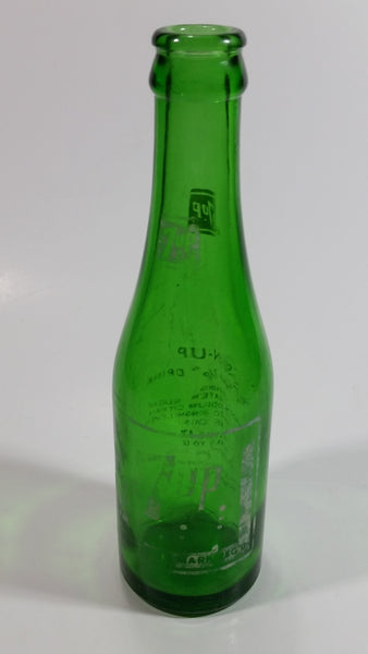 Vintage 1960s 7up Soda Pop 7 Fl. oz Green Glass Beverage Bottle Vancouver, BC