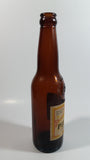 Antique Ecuador Cerveceria Nacional Guayaquil Beer Brown Amber Glass Bottle with Paper Label and Embossed Lettering