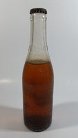 Vintage Calgary Brewing Co. Beer Bison Buffalo Horseshoe Design Clear Glass Bottle Still Full Never Opened