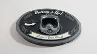 "Bottom's Up" "Open Here" "Quench Your Thirst" Metal Belt Buckle Beer Beverage Bottle Opener Novelty Collectible