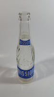 Vintage 1950-60s Mission of California 10 oz Clear Glass Beverage Bottle "Naturally Good In All Flavors"