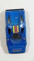 Unknown Brand Tomy Tomica Style Casting Dome-O Blue with Stars Die Cast Toy Exotic Car Vehicle with Opening Doors