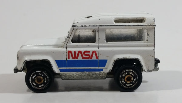 Majorette Land Rover NASA No. 266 National Aeronautics and Space Administration White Die Cast Toy Car Vehicle