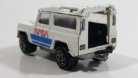 Majorette Land Rover NASA No. 266 National Aeronautics and Space Administration White Die Cast Toy Car Vehicle