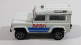 Majorette Land Rover NASA No. 266 National Aeronautics and Space Administration White Die Cast Toy Car Vehicle