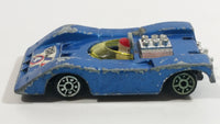 Rare Vintage TinToys BRM P154 Can AM Blue #4 W.T. 704 Die Cast Toy Race Car Vehicle - Hong Kong