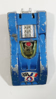 Rare Vintage TinToys BRM P154 Can AM Blue #4 W.T. 704 Die Cast Toy Race Car Vehicle - Hong Kong