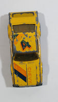 Vintage 1980 Lesney Products Matchbox Superfast Chevy Pro Stocker #4 Mustard Yellow No. 34 Die Cast Toy Race Car Vehicle