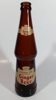 Vintage 1964 Canada Dry Old English Ginger Beer 10 oz Brown Amber Glass Beverage Bottle