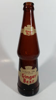 Vintage 1964 Canada Dry Old English Ginger Beer 10 oz Brown Amber Glass Beverage Bottle