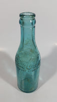 Rare Antique 1900-1916 Coca Cola Soda Pop Embossed Blue Green Aqua Glass Beverage Bottle Canada - Embossed Lettering