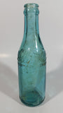 Rare Antique 1900-1916 Coca Cola Soda Pop Embossed Blue Green Aqua Glass Beverage Bottle Canada - Embossed Lettering