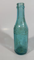 Rare Antique 1900-1916 Coca Cola Soda Pop Embossed Blue Green Aqua Glass Beverage Bottle Canada - Embossed Lettering