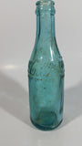 Rare Antique 1900-1916 Coca Cola Soda Pop Embossed Blue Green Aqua Glass Beverage Bottle Canada - Embossed Lettering