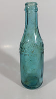 Rare Antique 1900-1916 Coca Cola Soda Pop Embossed Blue Green Aqua Glass Beverage Bottle Canada - Embossed Lettering