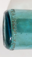 Rare Antique 1900-1916 Coca Cola Soda Pop Embossed Blue Green Aqua Glass Beverage Bottle Canada - Embossed Lettering