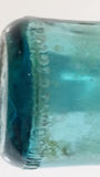 Rare Antique 1900-1916 Coca Cola Soda Pop Embossed Blue Green Aqua Glass Beverage Bottle Canada - Embossed Lettering