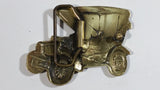Vintage Ford Model T Classic Antique Car Brass Metal Belt Buckle