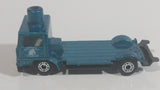 1999 Matchbox Farm Horse Box Truck Kentucky Stables Turquoise Blue Die Cast Toy Vehicle