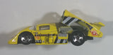 1998 Hot Wheels Flyin' Aces Sol-Aire CX-4 Yellow Die Cast Toy Car Vehicle Opening Rear Hood