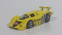 1998 Hot Wheels Flyin' Aces Sol-Aire CX-4 Yellow Die Cast Toy Car Vehicle Opening Rear Hood