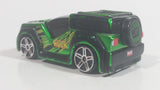 2012 Maisto Marvel FM Rover The Incredible Hulk Character Metallic Green and Black Die Cast Toy Car Vehicle