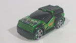 2012 Maisto Marvel FM Rover The Incredible Hulk Character Metallic Green and Black Die Cast Toy Car Vehicle