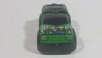 2012 Maisto Marvel FM Rover The Incredible Hulk Character Metallic Green and Black Die Cast Toy Car Vehicle