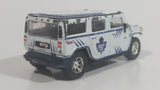 2004 2005 Season Fleer NHL Ice Hockey Toronto Maple Leafs Hummer H2 White Blue Die Cast Toy Car Vehicle