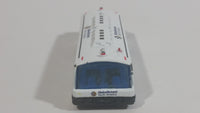 Globe Ground North America White Airport Bus Die Cast Toy Car Vehicle