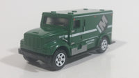 2017 Matchbox City Service International Armored Car Green Die Cast Toy Truck Vehicle