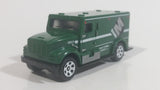 2017 Matchbox City Service International Armored Car Green Die Cast Toy Truck Vehicle