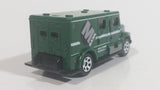 2017 Matchbox City Service International Armored Car Green Die Cast Toy Truck Vehicle