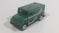 2017 Matchbox City Service International Armored Car Green Die Cast Toy Truck Vehicle