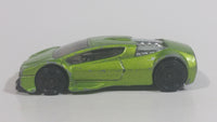 2012 Hot Wheels Auto Motion Speedway Zotic Metallic Light Green Die Cast Toy Car Vehicle