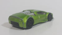 2012 Hot Wheels Auto Motion Speedway Zotic Metallic Light Green Die Cast Toy Car Vehicle