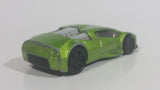 2012 Hot Wheels Auto Motion Speedway Zotic Metallic Light Green Die Cast Toy Car Vehicle