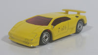 1994 Hot Wheels Lamborghini Diablo Yellow Die Cast Toy Exotic Sports Car Vehicle