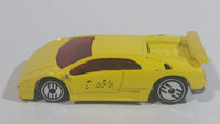 1994 Hot Wheels Lamborghini Diablo Yellow Die Cast Toy Exotic Sports Car Vehicle