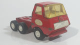 Vintage 1970s Tonka Red Pressed Steel Semi Tractor Toy Truck