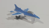 Unknown Brand Blue and White "98" "29" Fighter Jet Airplane Die Cast and Plastic Toy Aircraft Vehicle