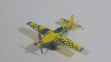 2009 Matchbox Sky Busters New Stunt Plane 75 Yellow Blue Die Cast Toy Aircraft Vehicle