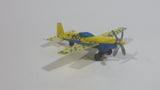 2009 Matchbox Sky Busters New Stunt Plane 75 Yellow Blue Die Cast Toy Aircraft Vehicle