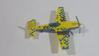 2009 Matchbox Sky Busters New Stunt Plane 75 Yellow Blue Die Cast Toy Aircraft Vehicle