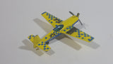 2009 Matchbox Sky Busters New Stunt Plane 75 Yellow Blue Die Cast Toy Aircraft Vehicle