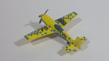 2009 Matchbox Sky Busters New Stunt Plane 75 Yellow Blue Die Cast Toy Aircraft Vehicle