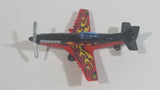 2014 Matchbox Stunt Plane 73 Red Black Die Cast Toy Aircraft Vehicle