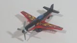 2014 Matchbox Stunt Plane 73 Red Black Die Cast Toy Aircraft Vehicle