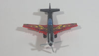 2014 Matchbox Stunt Plane 73 Red Black Die Cast Toy Aircraft Vehicle