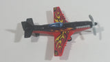 2014 Matchbox Stunt Plane 73 Red Black Die Cast Toy Aircraft Vehicle